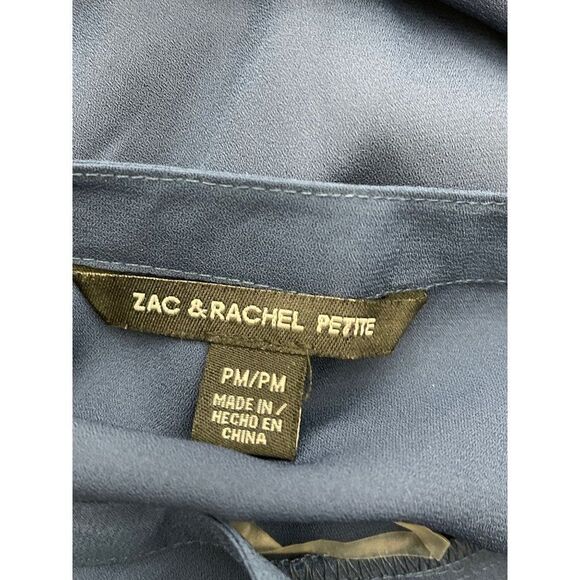 Zac & Rachel Petite Lace Front Blouse Size MP - Picture 10 of 10